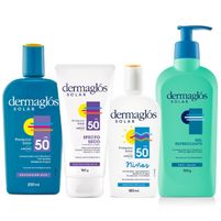 Dermaglós Kit Protector Solar Familiar + FPS 50 Efecto Seco