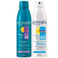 Dermaglós Kit Protector Solar Spray FPS 40 y FPS 50 Niños