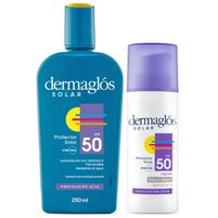 Dermaglós Kit Protector Solar Facial y Corporal FPS 50
