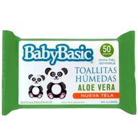 Baby Basic Toallitas Húmedas Aloe Vera 50 Unidades