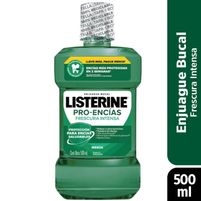 Listerine Enjuague Bucal Pro-Encías Frescura Intensa - Menta 500 ml