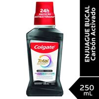 Colgate Enjuague Bucal Antibacterial Total Carbón 250 ml