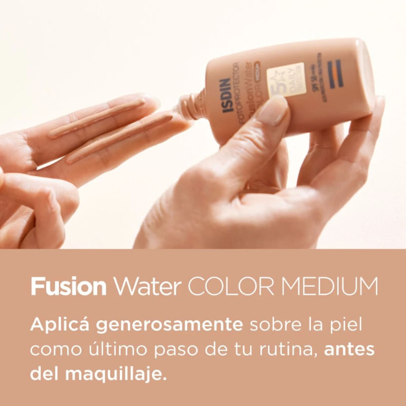 Isdin-Fusion-Water-FPS-50--Color-Medio-50-ml