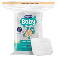 Algabo Baby Paños De Algodón 40 Unidades