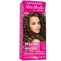 Alta Moda Kit Coloración 7.17 Rubio Mate Profundo