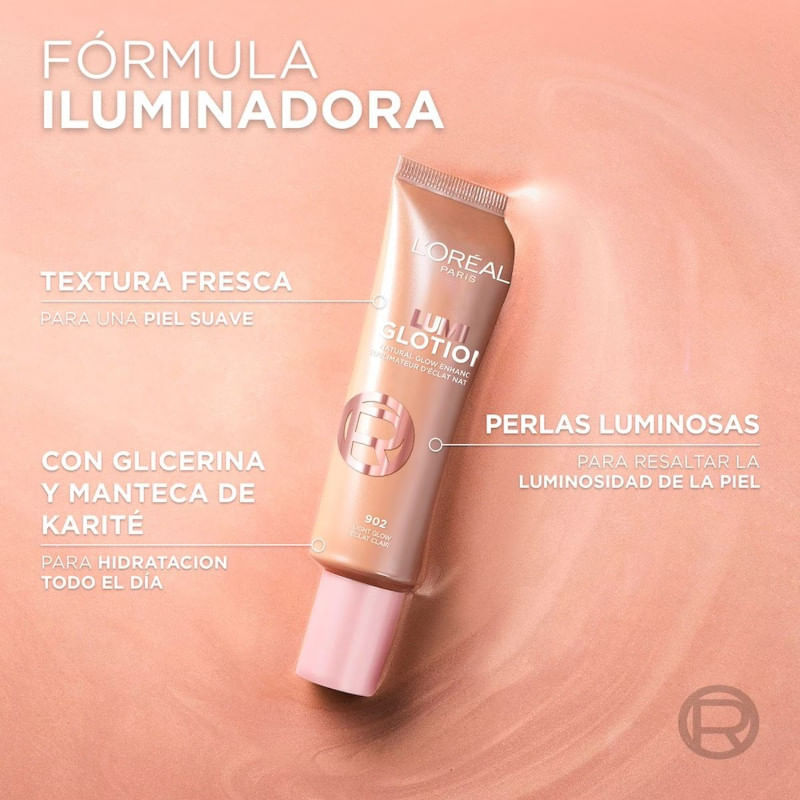 Muestra-Loreal-Iluminador-Multiusos-Lumi-Glotion--902-Light-Glow-Eclat-Clair--40-ml