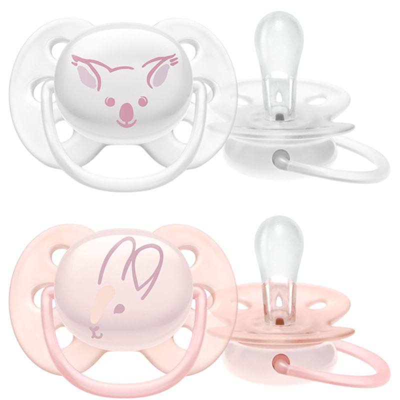 Avent-Chupetes-Ultra-Soft-Color-Blanco-Rosa-0---6-m--2-Unidades-