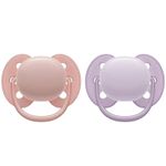 Avent-Chupetes-Ultra-Soft-Liso-Rosa-Lila-0---6-m--2-Unidades-