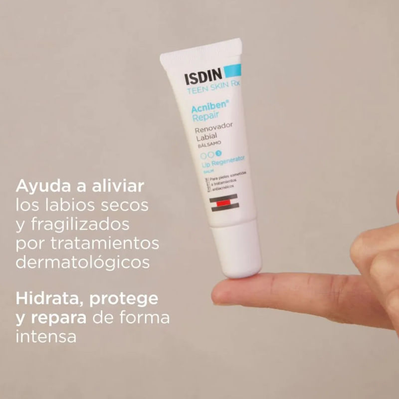 Isdin-Balsamo-Labial-Acniben-Reparador-Labial-Teen-Skin-Rx-10-ml