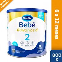 Sancor Leche Bebé Advanced 2 (6 a 12 meses) 800 g