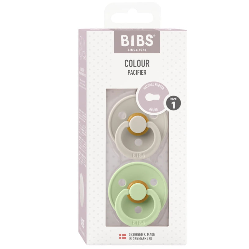 Bibs-Pack-2-Chupetes-Colour-Latex-Sand-Pistachio