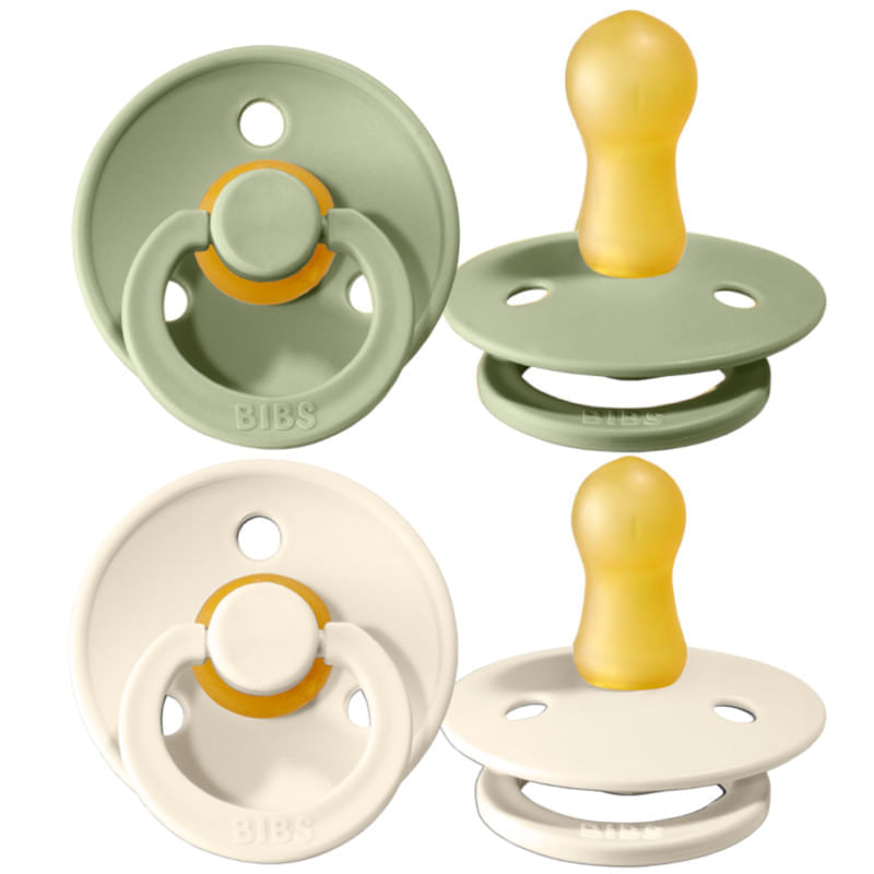 Bibs-Pack-2-Chupetes-Colour-Latex-Ivory-Sage