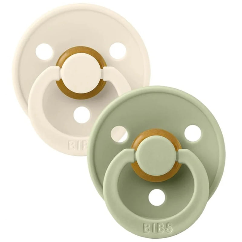 Bibs-Pack-2-Chupetes-Colour-Latex-Ivory-Sage