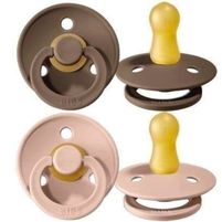 Bibs Pack 2 Chupetes Colour Latex Dark Oak/Blush