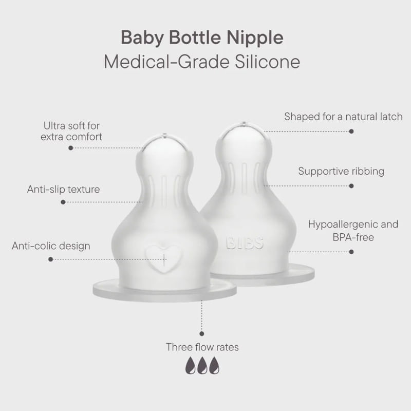 Bibs-Kit-De-2-Tetinas-De-Silicona---Flujo-Medio