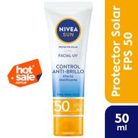 Nivea Sun Protector Solar Control Anti Brillo FPS 50 50 ml