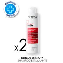 Combo Vichy Dercos 2 Champu  Estimulante Energy+ 200 ml
