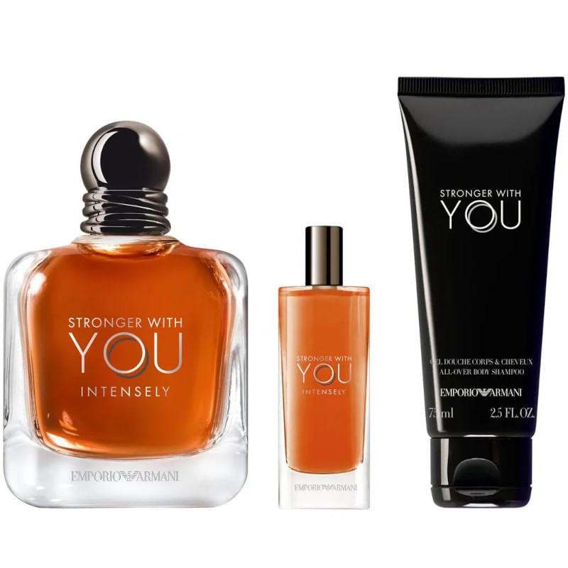 Armani-Stronger-With-You-Intensely-EDP-100-ml---Gel-De-Ducha-75-ml---Mini-Talla-EDP-Intense-15-ml-