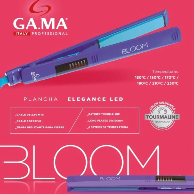 Gama-Plancha-De--Pelo-Elegance-Led-Bloom-Violet