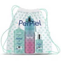 Perpiel Combo Aqua Hidratante Facial + Corporal + Botella + Bolsa
