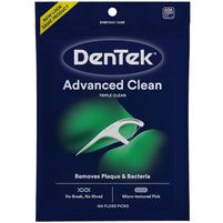 Dentek Hilo Dental Con Mango Triple Limpieza Avanzada (150 Unidades)