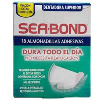 Sea Bond 18 Almohadillas Adhesivas Dentadura Superior