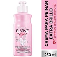 Elvive Crema Para Peinar Extra Brillo [Glycolic Gloss] 3% 250 ml