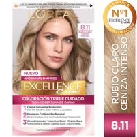 Excellence Kit Coloración (8.11 Rubio Claro Ceniza Intenso)