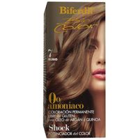 Biferdil Biocolor Kit de Tintura 0% Amoníaco Tono 7 Rubio