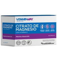Vitamin Way Citrato De Magnesio 60 Cápsulas Vegetales