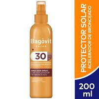 Bagovit Protector Solar Acelerador De Bronceado Spray FPS 30 200 ml
