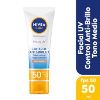 Nivea Protector Solar Control Anti-Brillo Tono Medio FPS 50