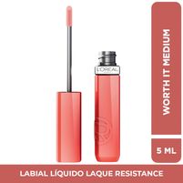 Loreal Labial Líquido Laque Resistance (635 Worth It Medium)